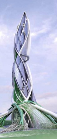 Emblematic tower Dubai Our design of the emblematic tower for Za’abeel Park in Dubai starts from a current awareness and a vision of future about the relationship between the environmental problems, the energetic crisis, global-local...